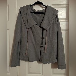 Lucky Brand Grey button up sweatshirt size XL